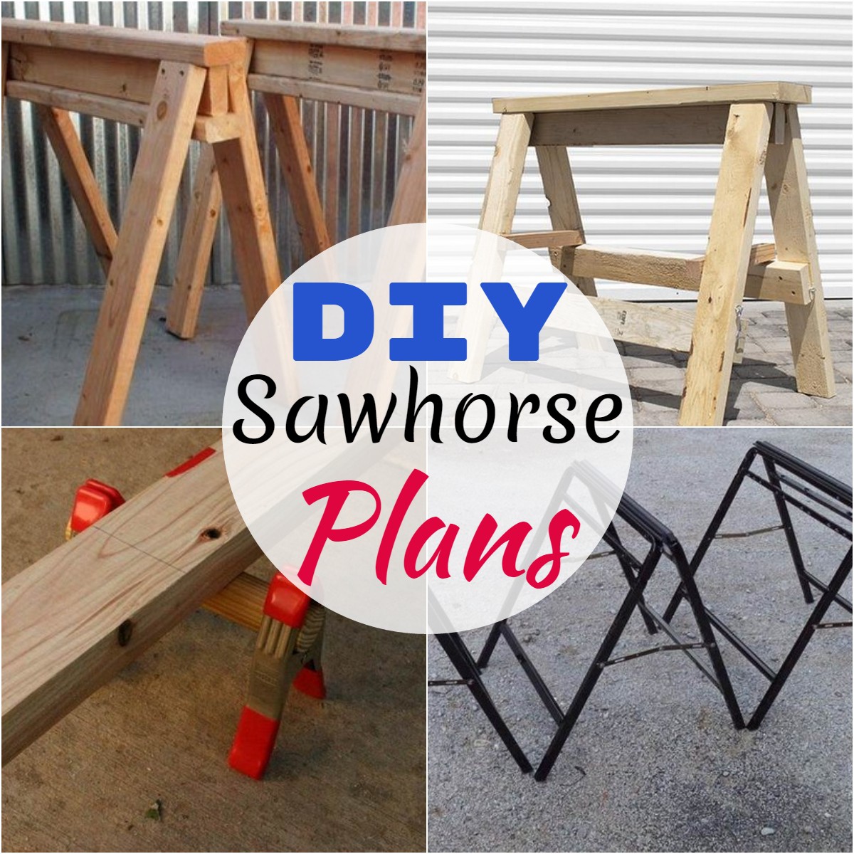 DIY Sawhorse Plans 2