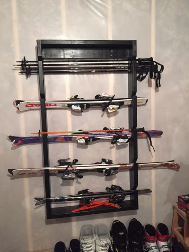 DIY Ski Rack 1