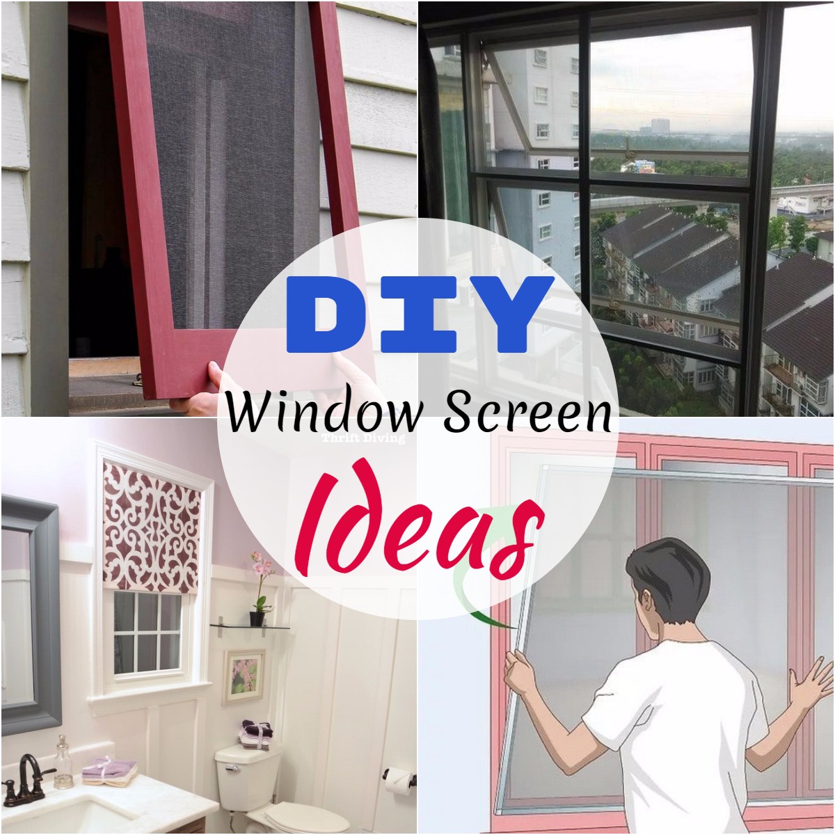 24 DIY Window Screen Ideas To Keep Insects Away - DIYnCrafty