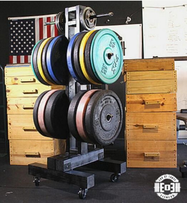 Easy Bumper Plate Storage