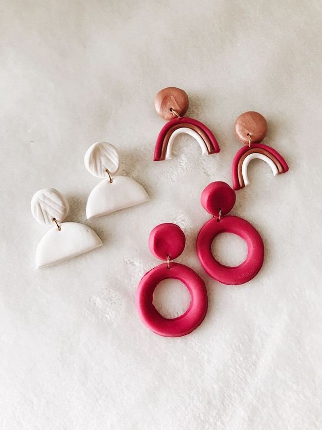 Oh, So Refined Clay Earrings – LilaPeonies