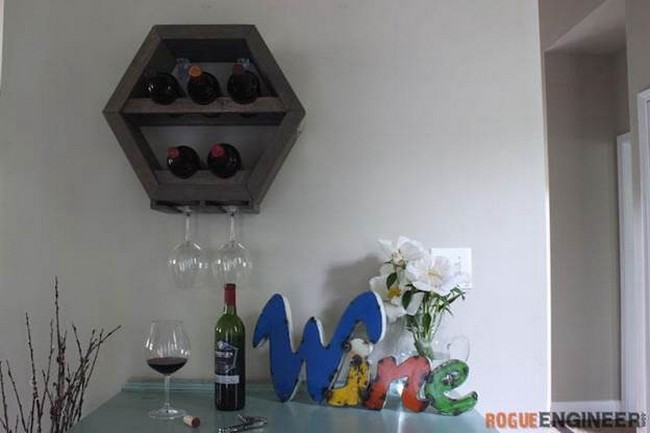 25 DIY Wine Glass Rack Ideas For Organization - DIYnCrafty