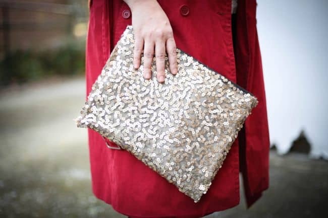 Sequin DIY Clutches