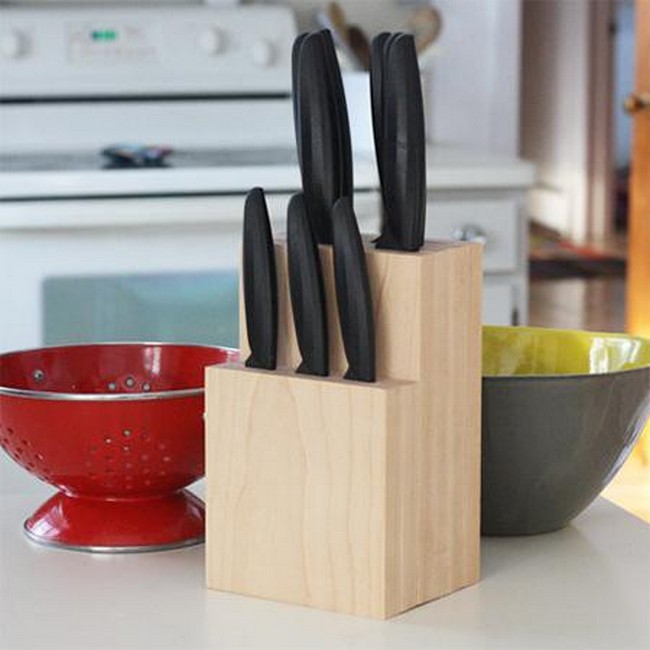 Simple Knife Block Idea DIY