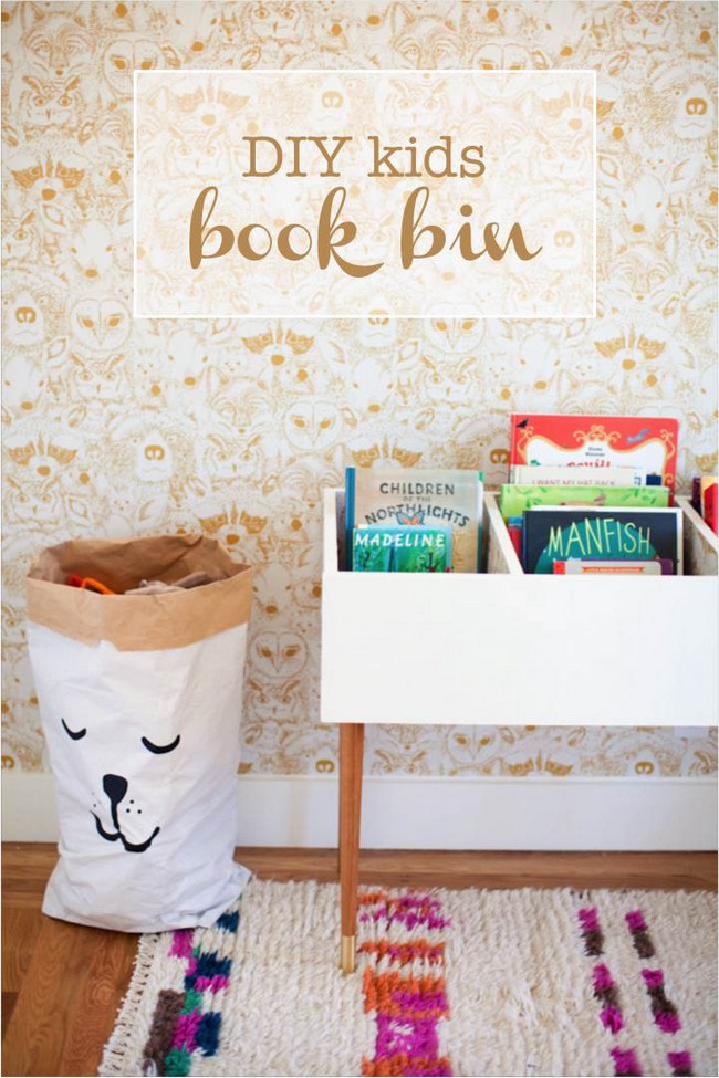 Spacious Kids’ Book Bin