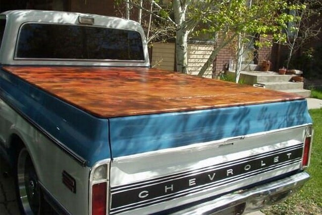 Wooden Bed Tonneau Cover