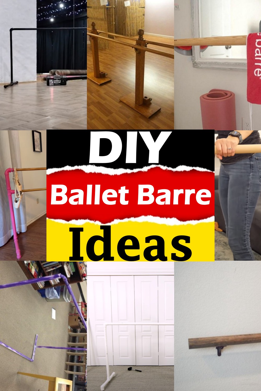 DIY Ballet Barre Ideas