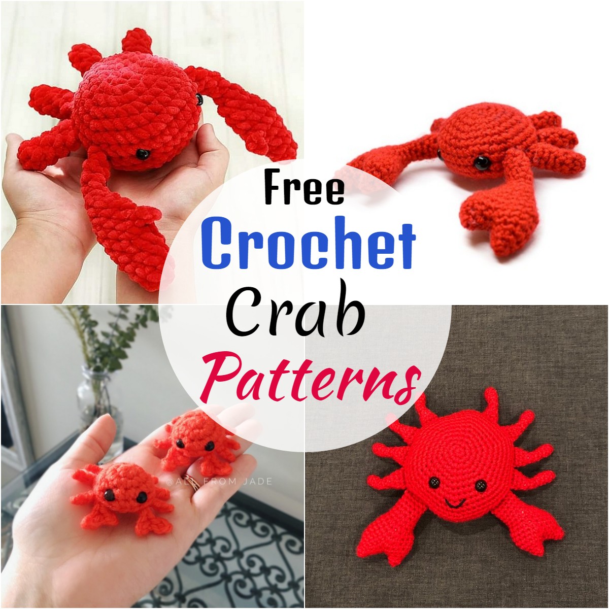 15 Free Crochet Crab Patterns DIYnCrafty