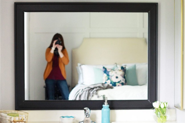 Build A Diy Framed Mirror For Vanity