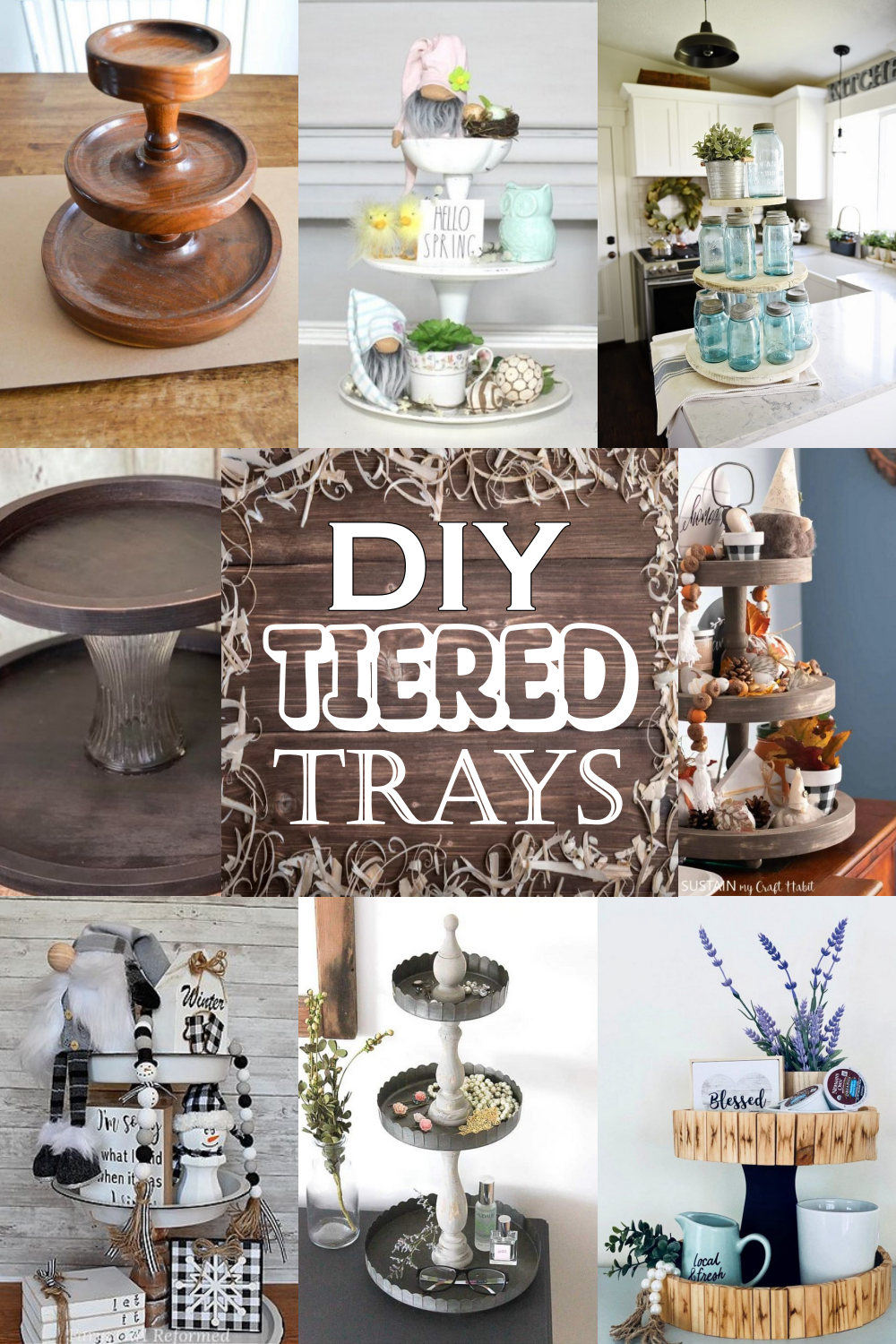 DIY Tiered Trays