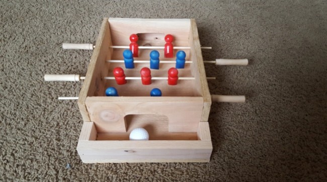 foosball table kitchen table diy