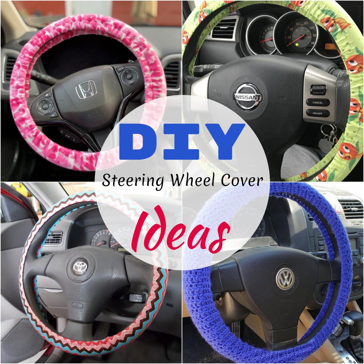 20 DIY Steering Wheel Cover Ideas To Make Today DIYnCrafty