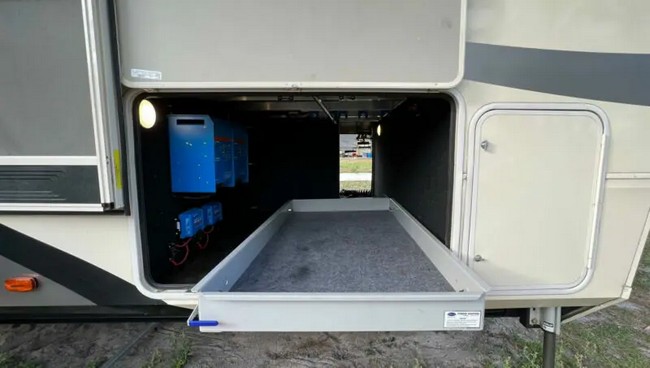 DIY Sliding Bin for Outdoor RV Storage Compartments Story – The Crazy  Outdoor Mama