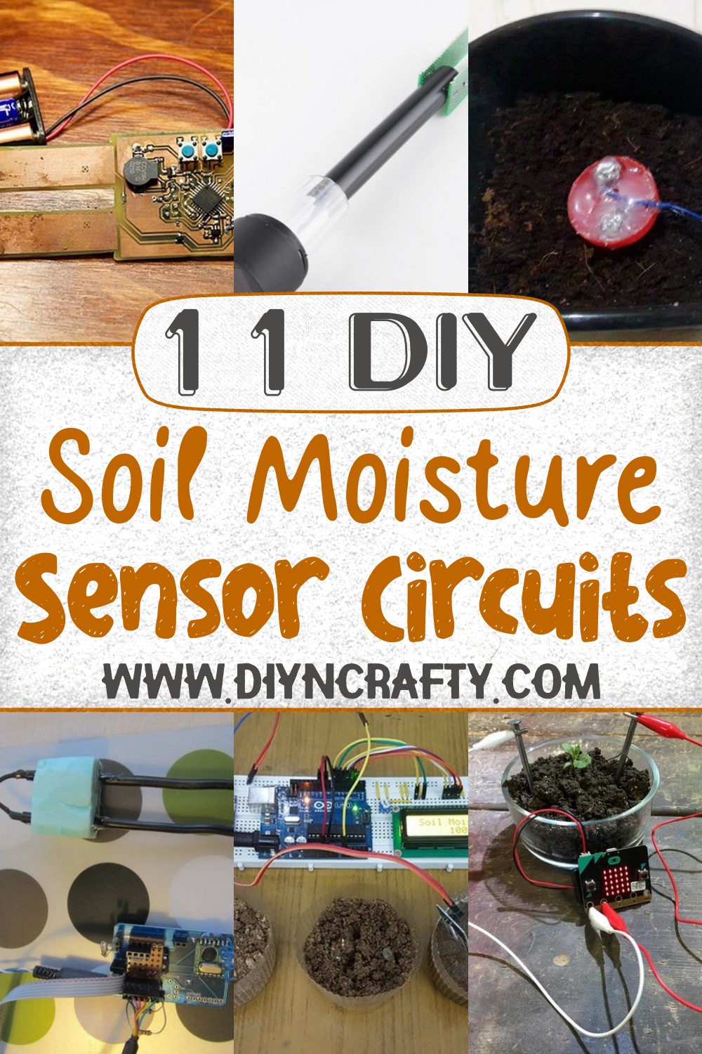 11 DIY Soil Moisture Sensor Circuits