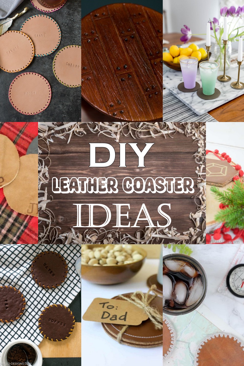 DIY Leather Coaster Ideas 2