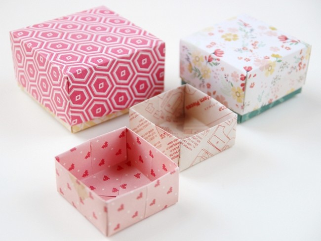 DIY Origami Gift Boxes