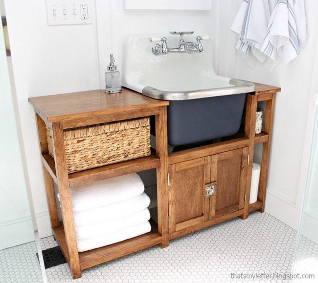 DIY Vanity For Wall Mount Sink