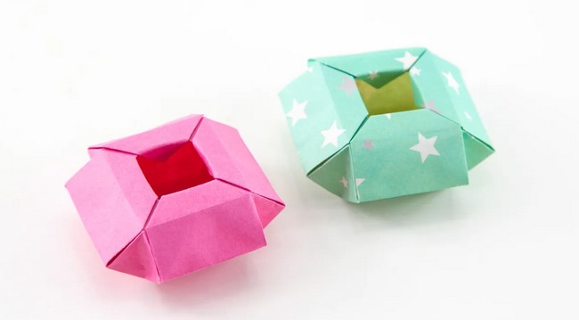 Geometric Origami Pot Box