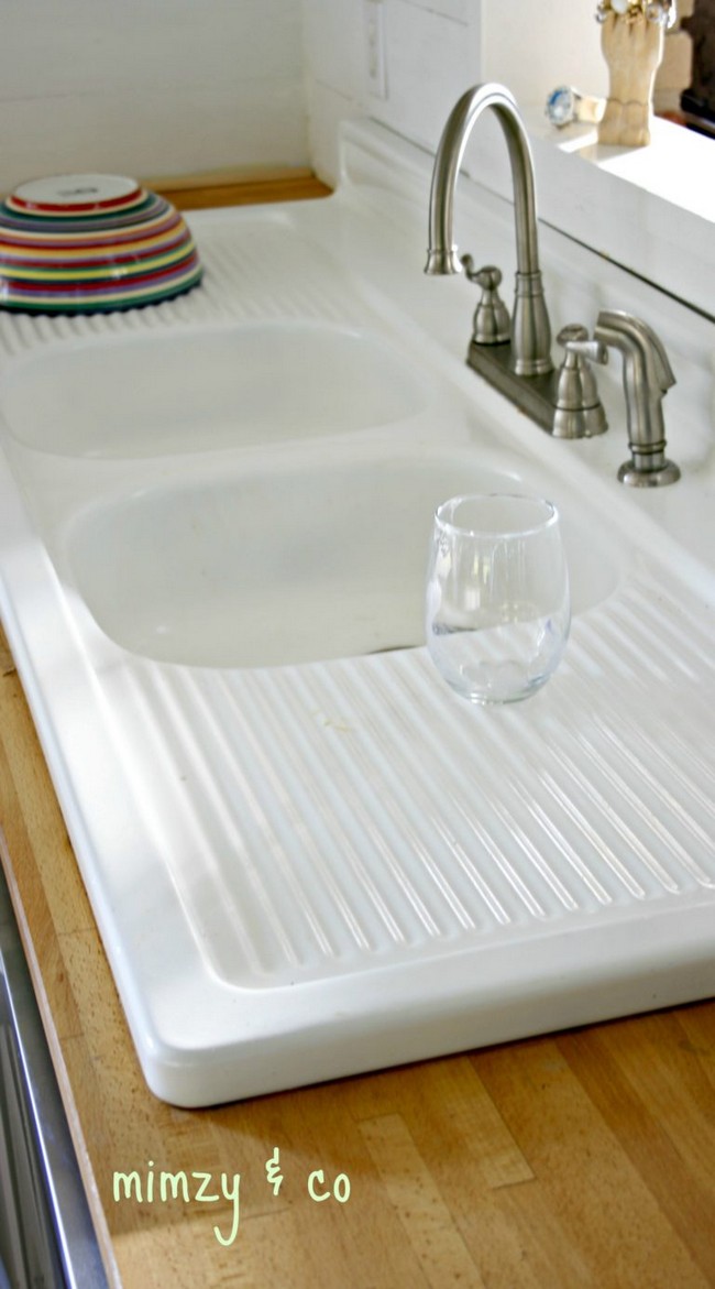 How I Refinished My Vintage Cast Iron Kitchen Sink