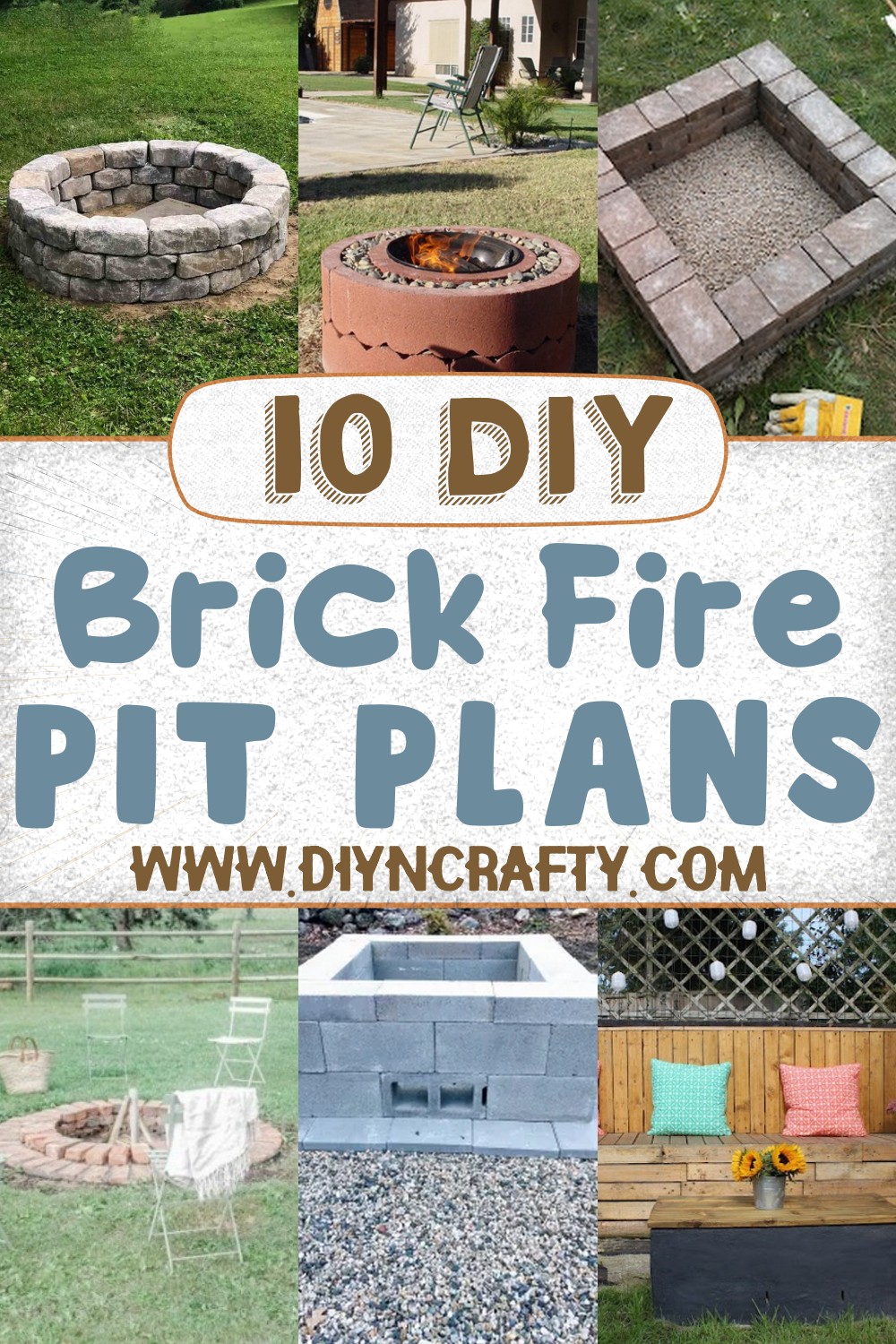 10 DIY Brick Fire Pit Plans For Backyard   DIYnCrafty