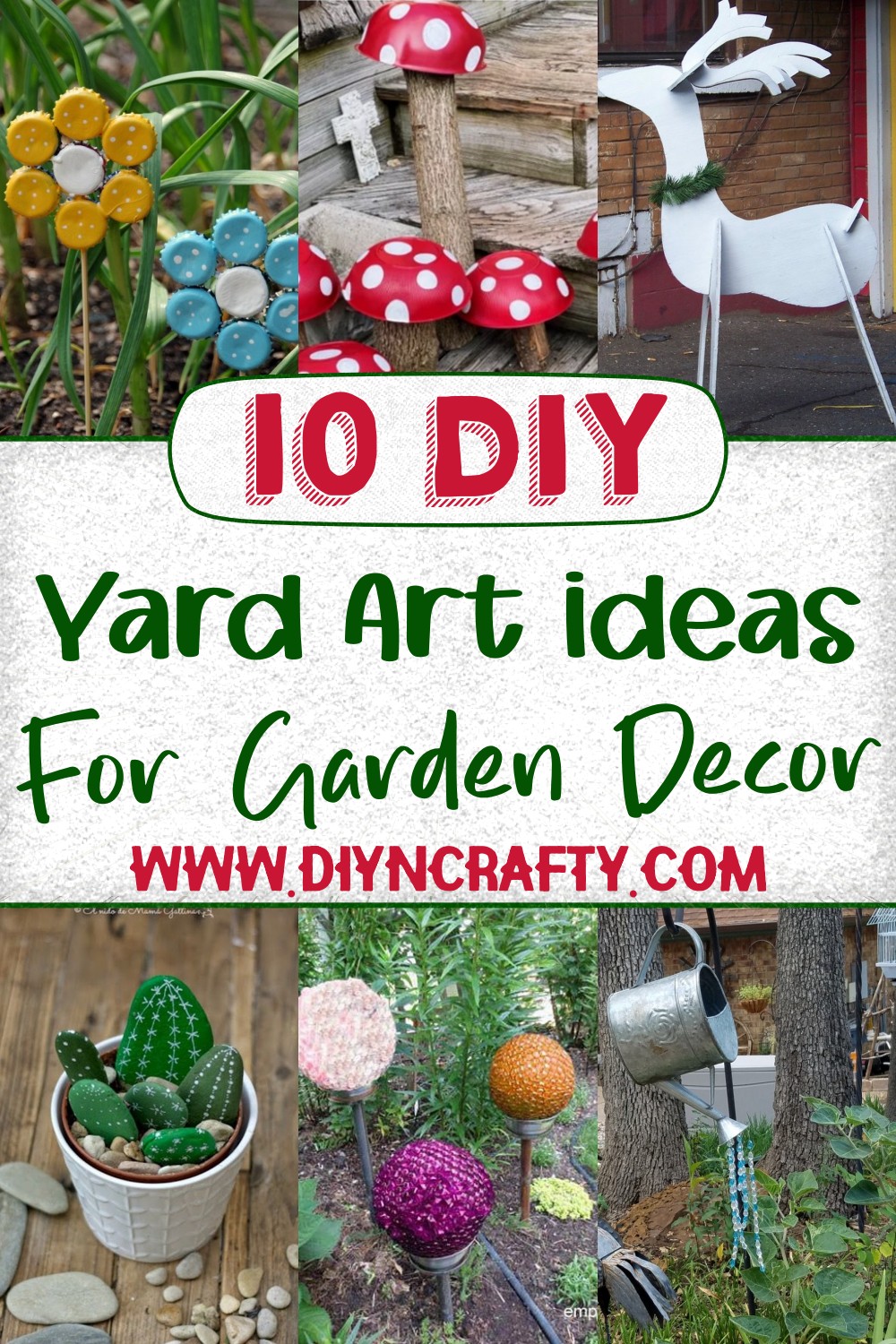 10 DIY Yard Art Ideas For Garden Decor