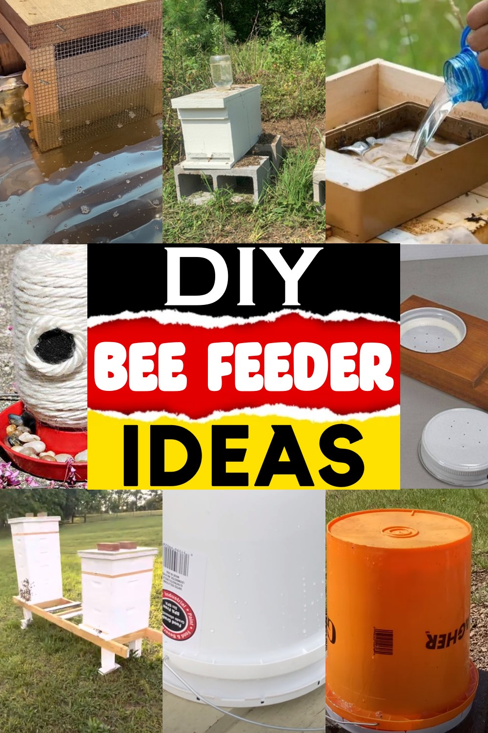 DIY Bee Feeder Ideas