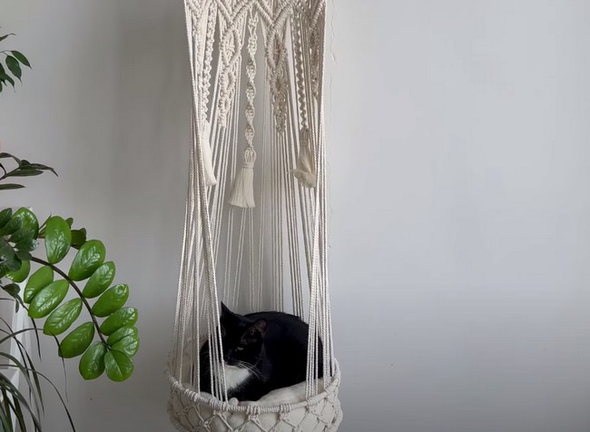 DIY Macrame Cat Hammock