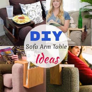 DIY Sofa Arm Table Ideas