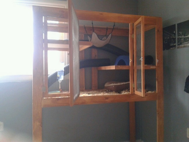 Melisa Robert’s Homemade Ferret Cage