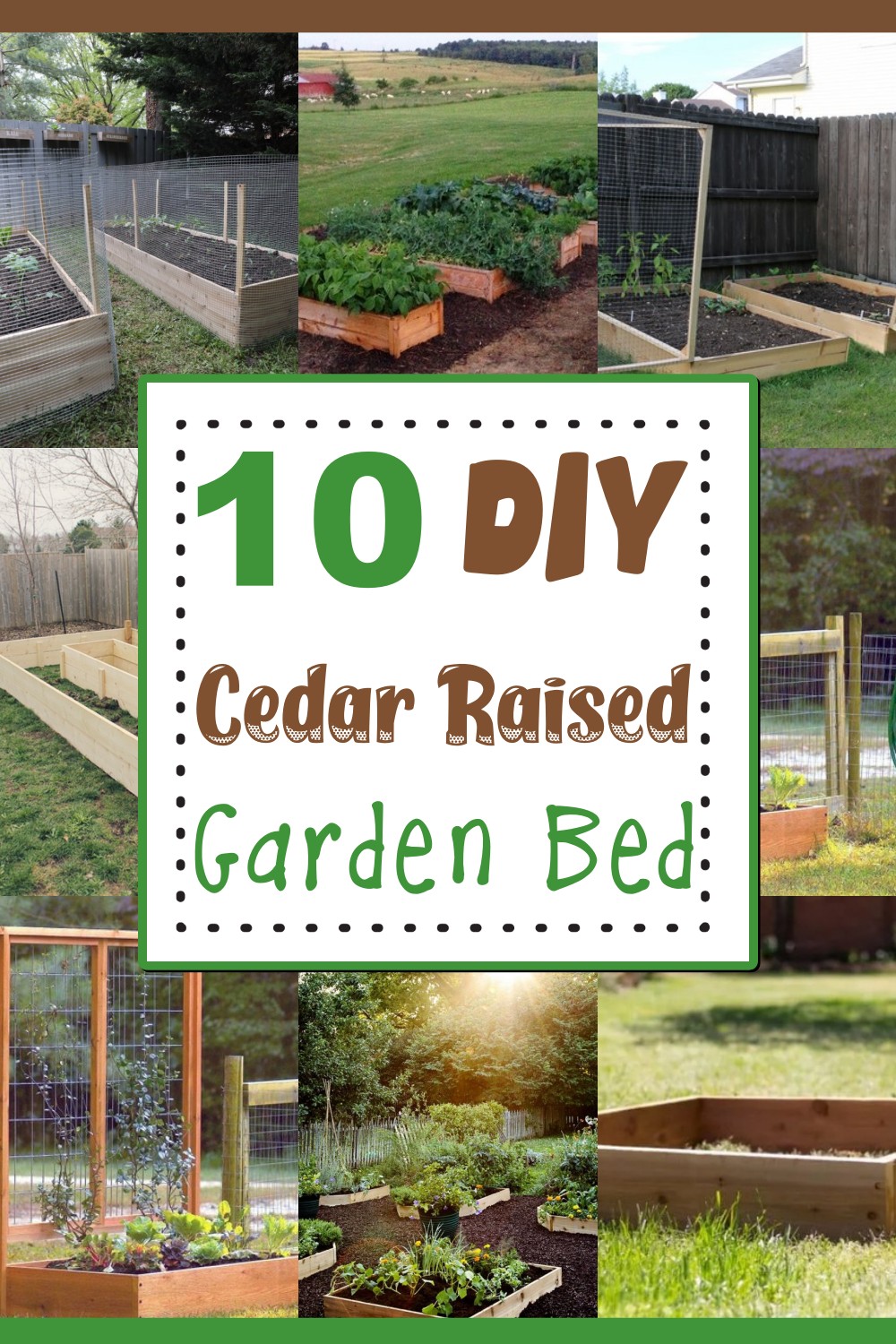 10 Free DIY Cedar Raised Garden Bed Plans For Your Home