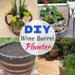 DIY Wine Barrel Planter