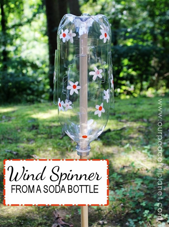 Fun Wind Spinner From Soda Bottle