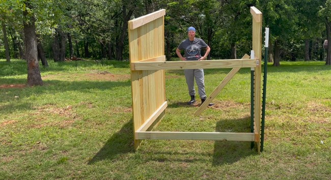 Picket Fence Goat Shelter