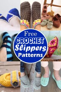 36 Crochet Slippers Free Patterns For Winter - DIYnCrafty