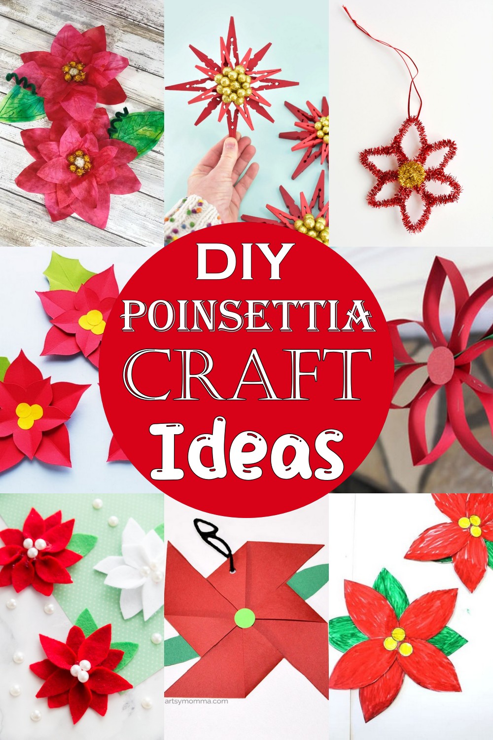 DIY Poinsettia Craft Ideas