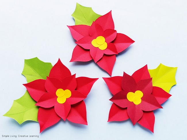 Poinsettia Paper Craft Activity