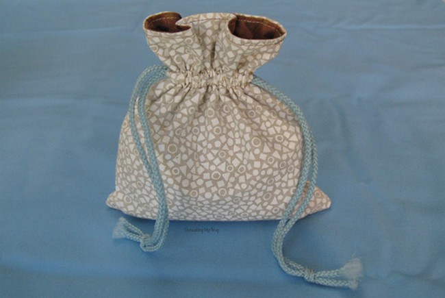 Small Lined Drawstring Bag