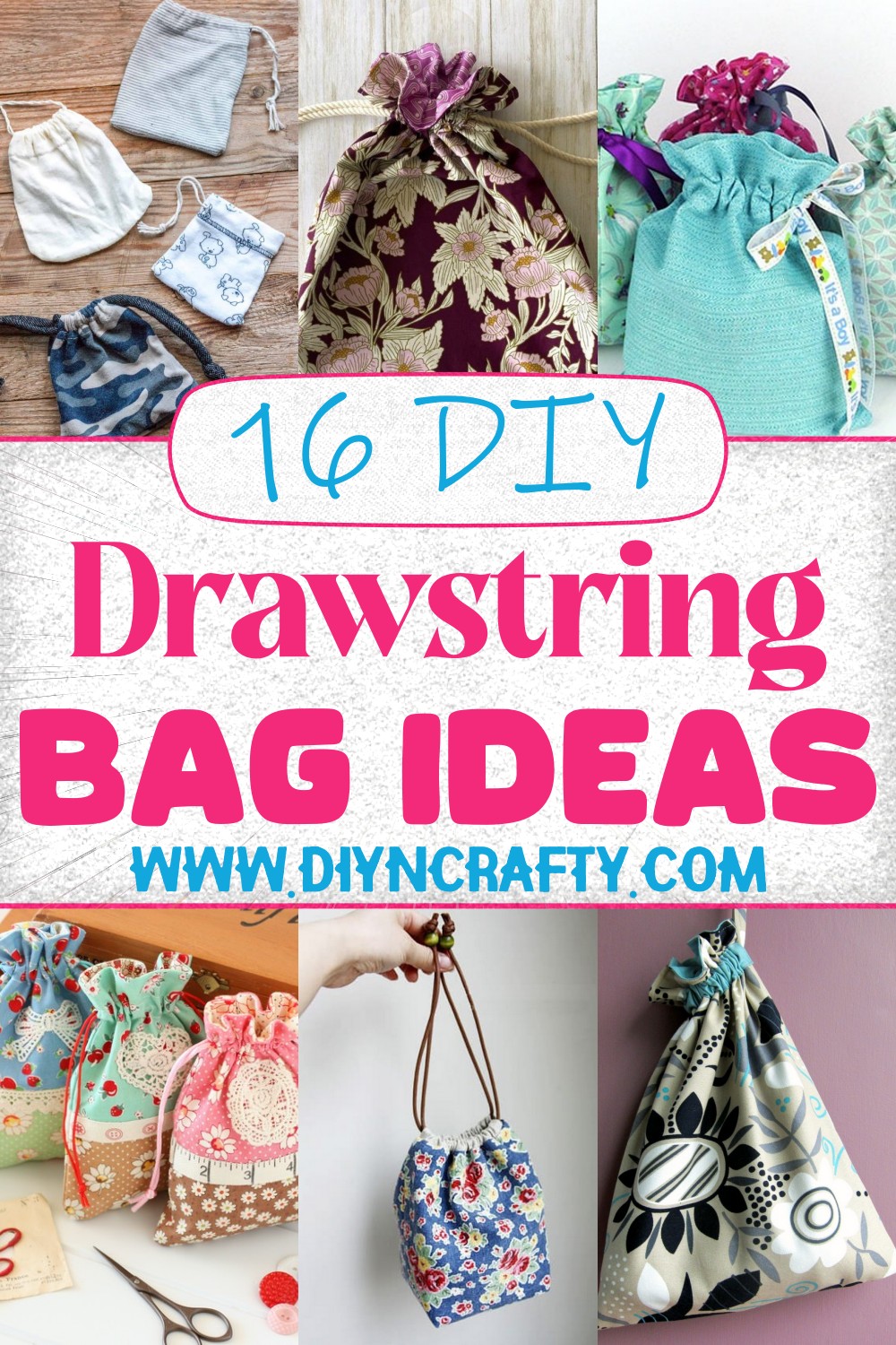 16 Creative DIY Drawstring Bag Ideas To Try Today