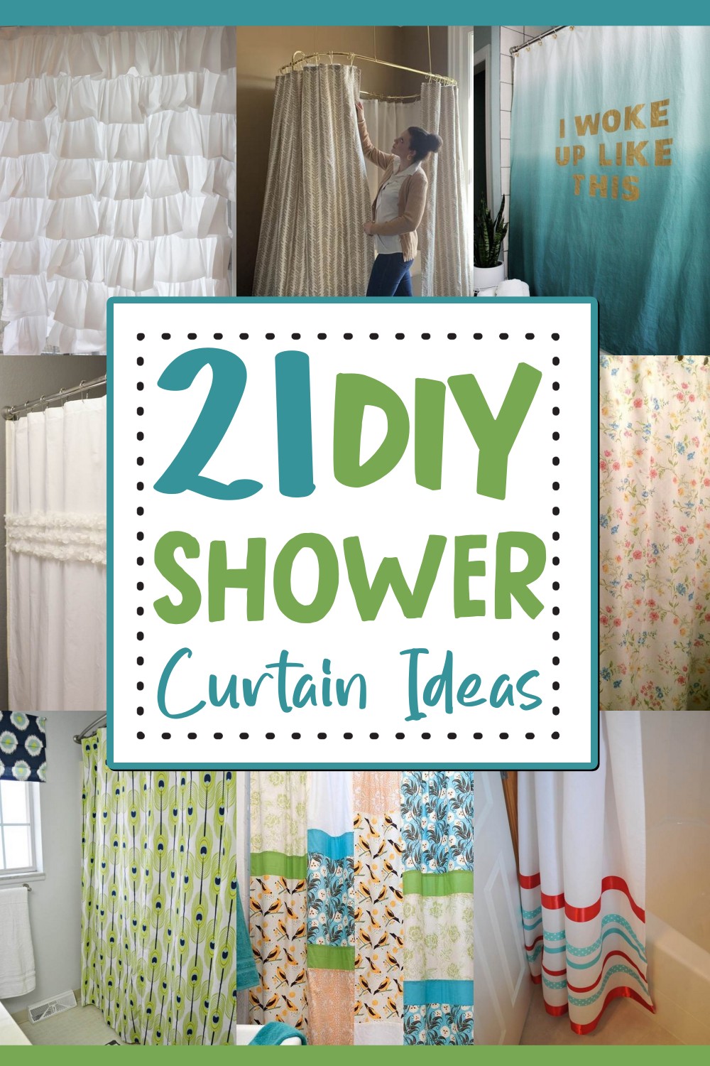 21 DIY Shower Curtain Ideas