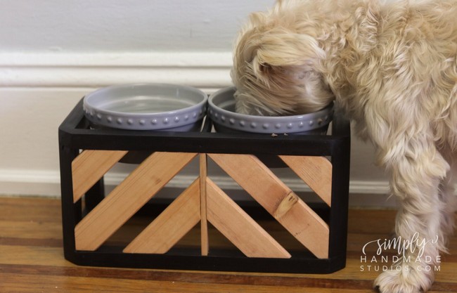 DIY Dog Bowl Stand Under $25