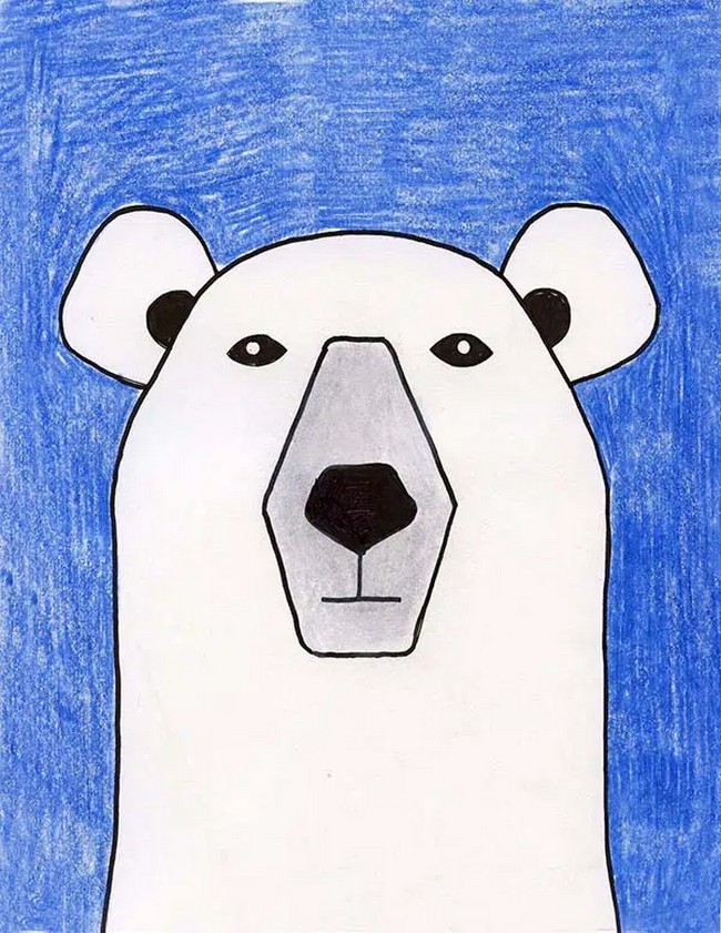 Easy How To Draw A Polar Bear