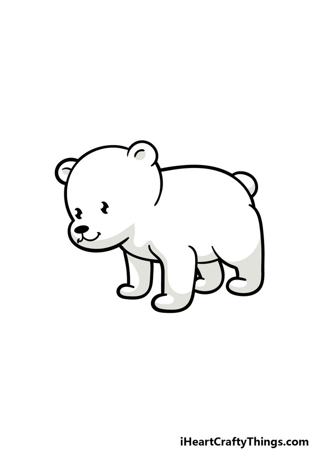 How To Draw A Cartoon Polar Bear 2