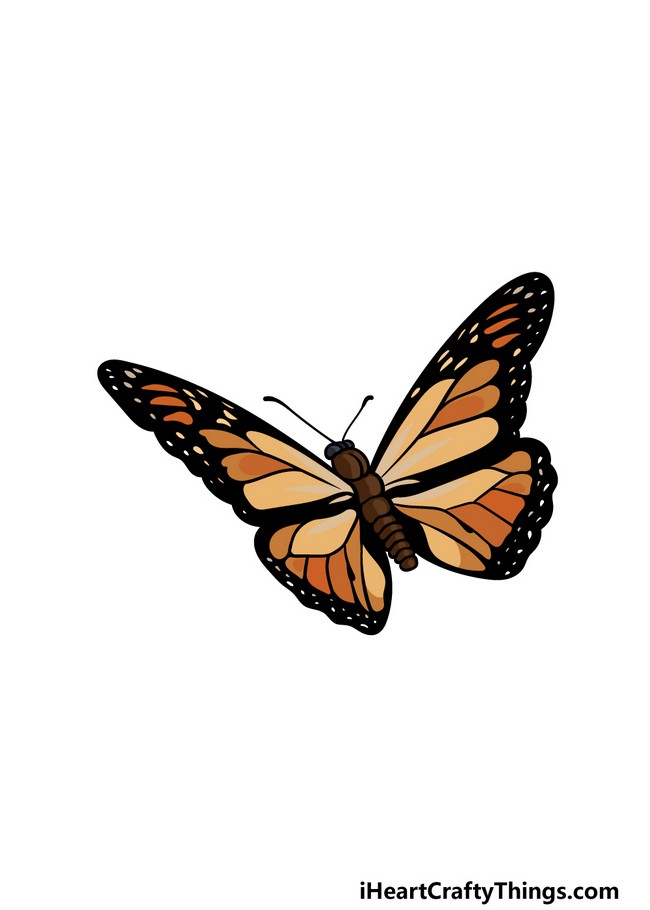 How To Draw A Monarch Butterfly