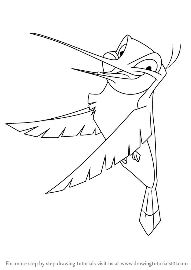 How To Draw Flit From Pocahontas