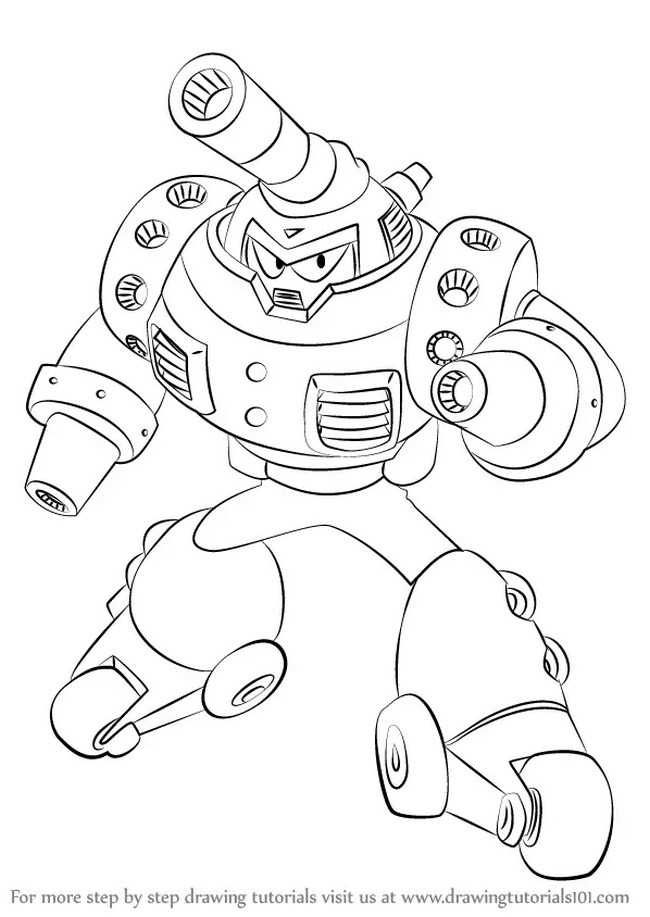 How To Draw Mars From Mega Man