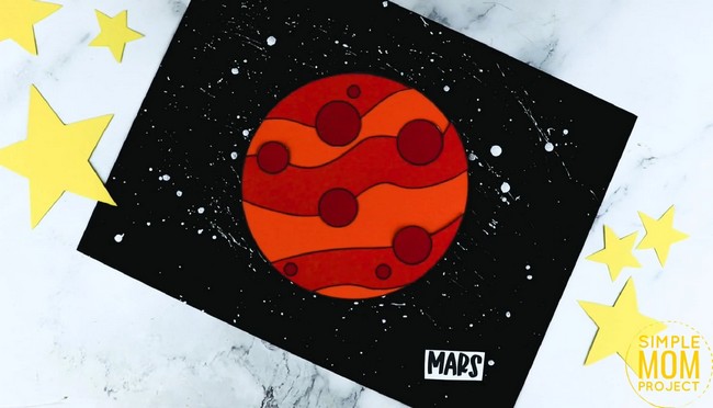 Mars Craft With Printable Template