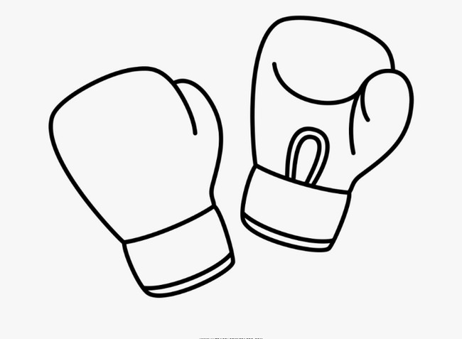 Boxing Gloves Coloring Page