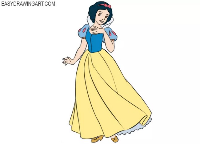 Cute Snow White Drawing