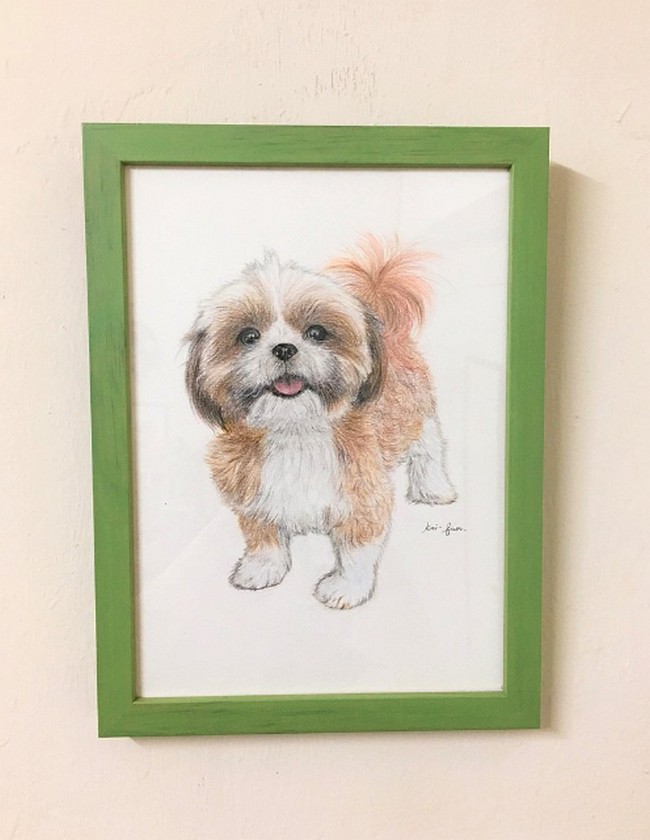 Dog Friends Series Color Pencil Hand-painted Original Works