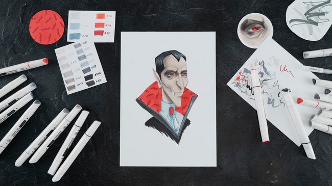 Dracula Drawing Easy